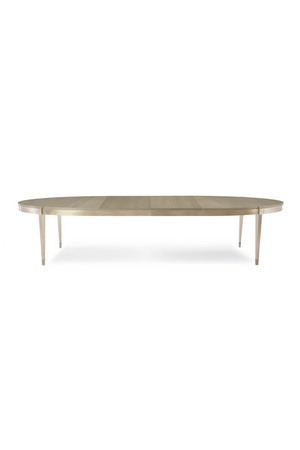   Silver Leaf Oval Dining Table | Oroa.com