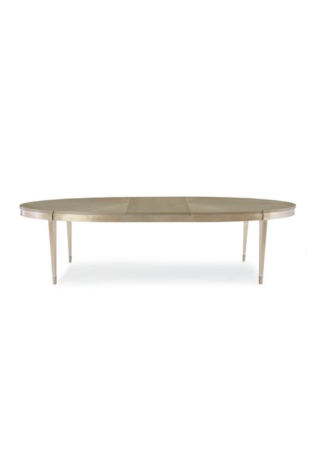   Silver Leaf Oval Dining Table | Oroa.com