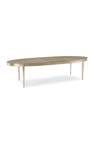   Silver Leaf Oval Dining Table | Oroa.com