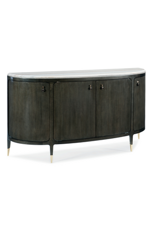   Black 4-Door Console Table | Oroa.com