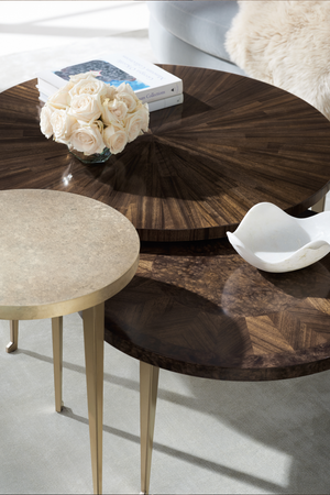   Round Wooden Cocktail Table | Oroa.com