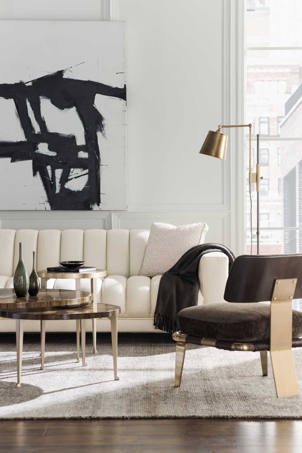   Round Wooden Cocktail Table | Oroa.com