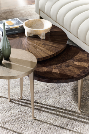   Round Wooden Cocktail Table | Oroa.com