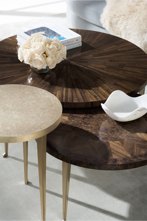   Round Wooden Coffee Table | Oroa.com