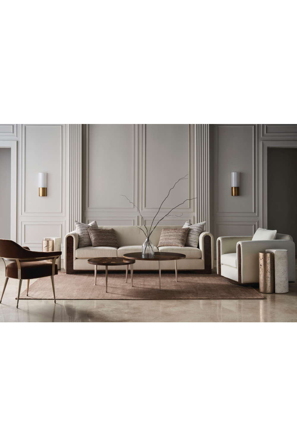   Round Wooden Coffee Table | Oroa.com