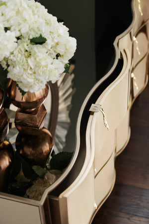   Gold 6-Drawer Dresser | Oroa.com
