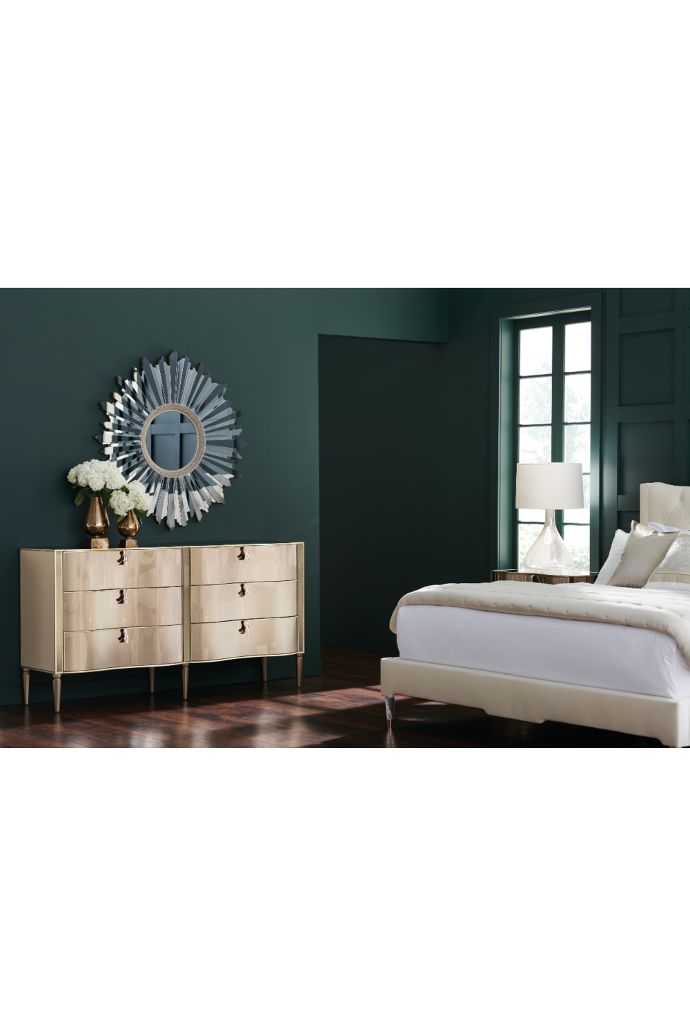   Gold 6-Drawer Dresser | Oroa.com