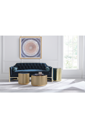   Gold Round Coffee Table | Oroa.com