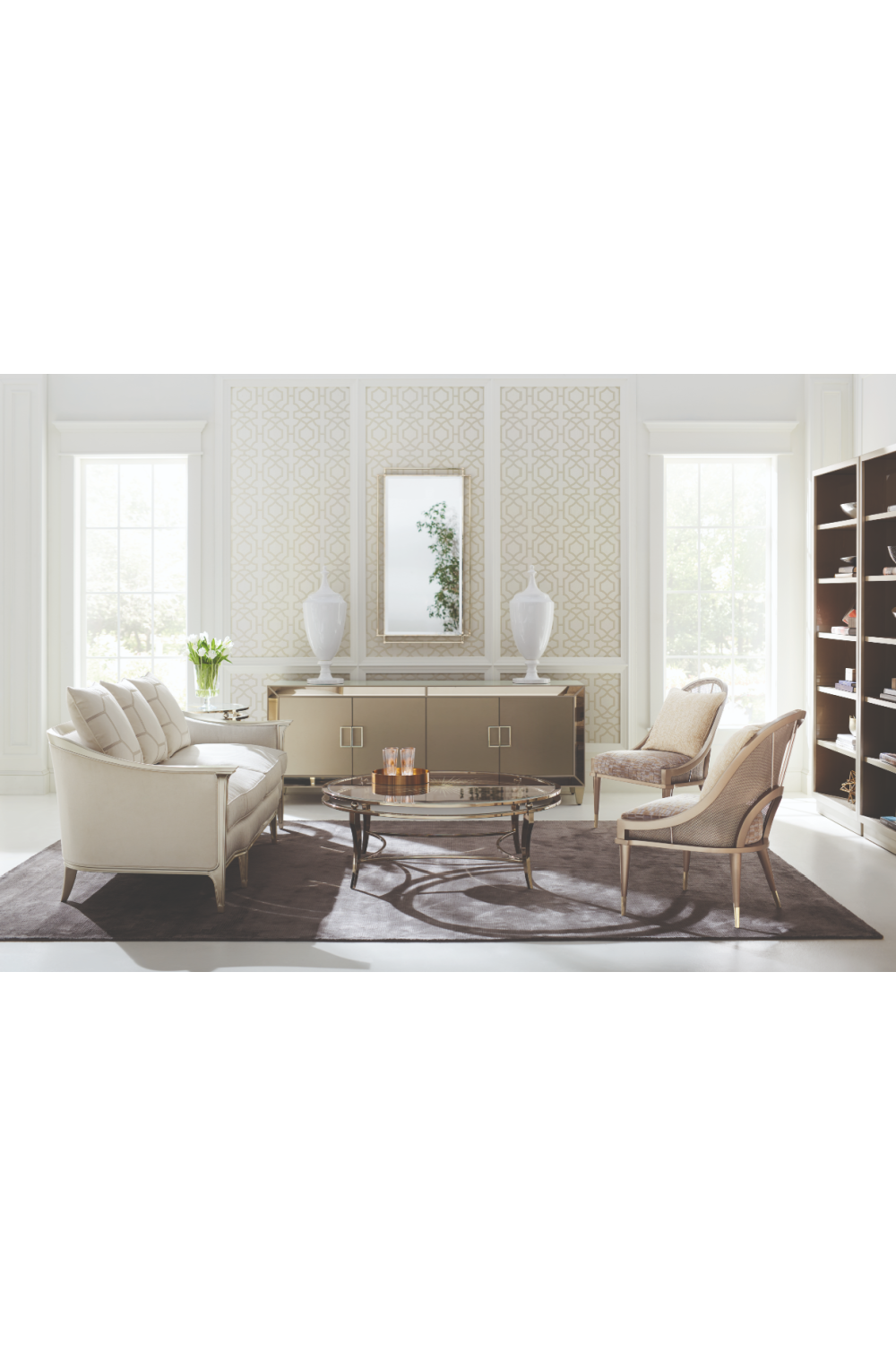   Mirrored Modern Console | Oroa.com
