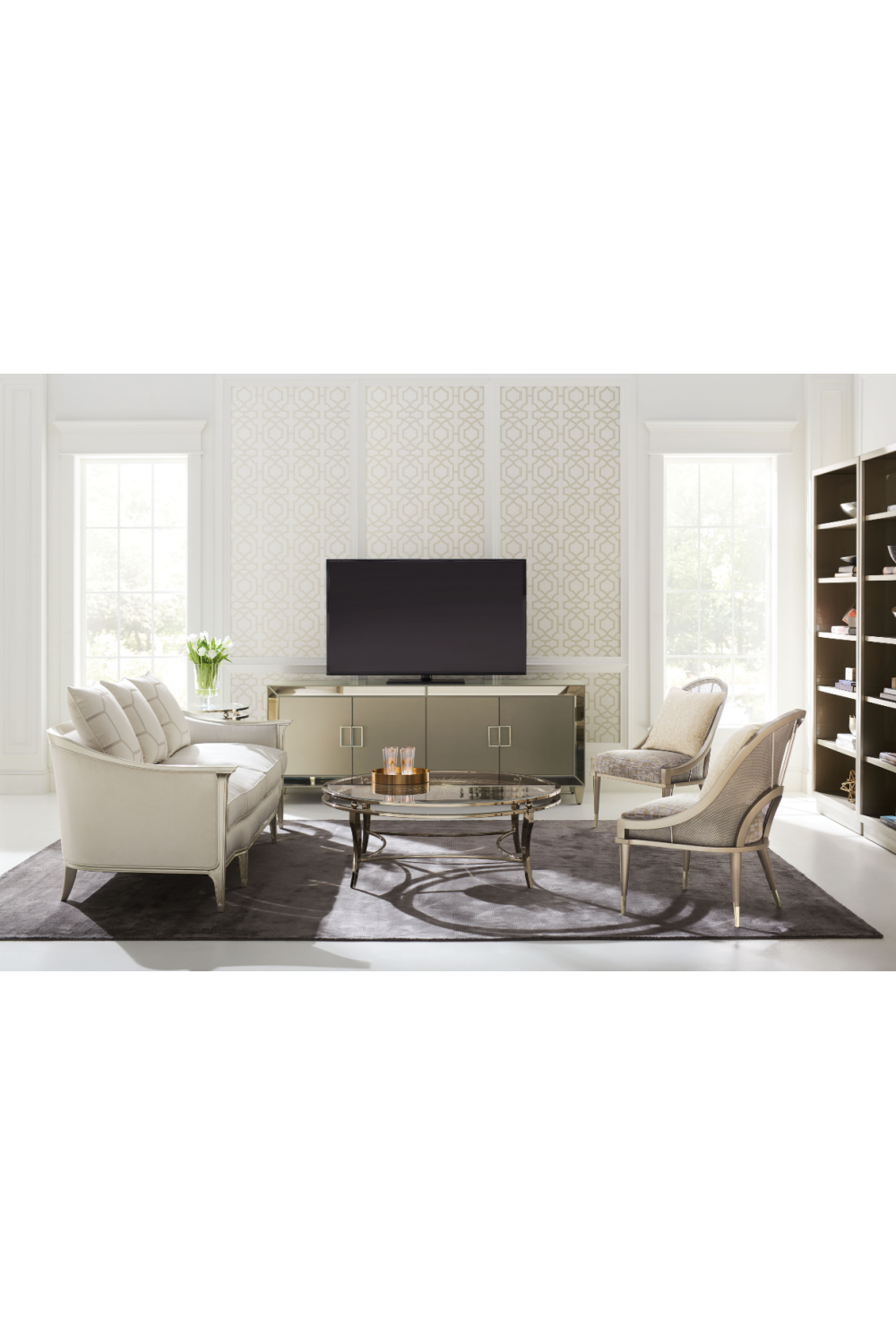   Mirrored Modern Console | Oroa.com
