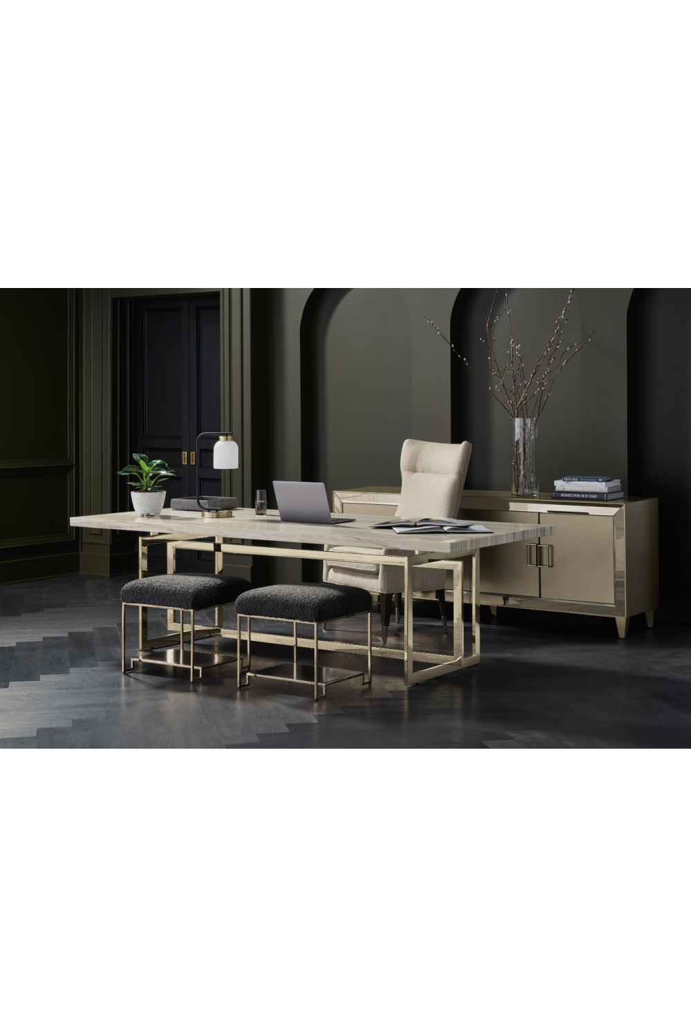   Mirrored Modern Console | Oroa.com