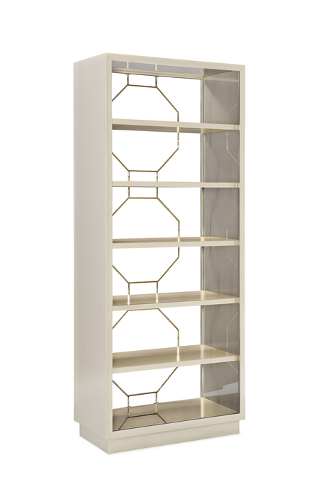   Taupe Metallic Modern Shelf | Oroa.com