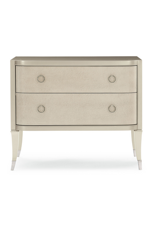   Soft Metallic 2-Drawer Nightstand | Oroa.com