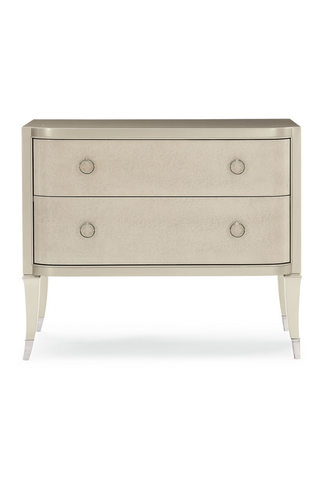   Soft Metallic 2-Drawer Nightstand | Oroa.com