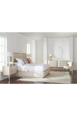   Soft Metallic 2-Drawer Nightstand | Oroa.com