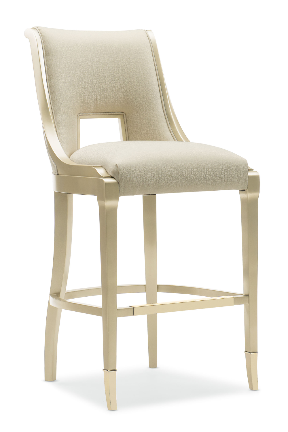   Cream Upholstered Bar Stool | Oroa.com