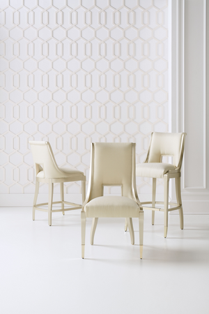   Cream Upholstered Bar Stool | Oroa.com
