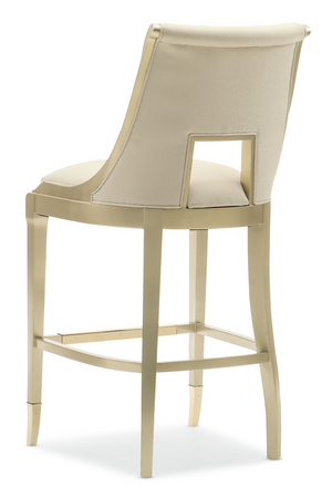   Cream Upholstered Bar Stool | Oroa.com