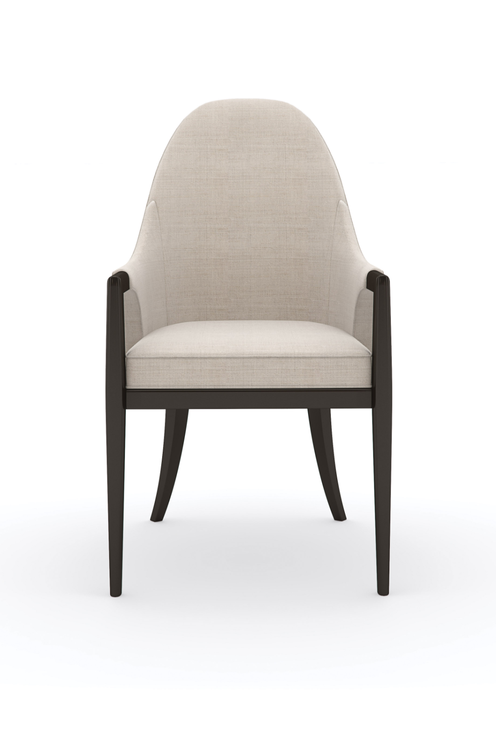   Beige Curved Armchair | Oroa.com