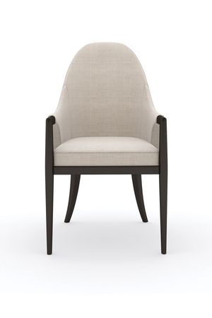   Beige Curved Armchair | Oroa.com