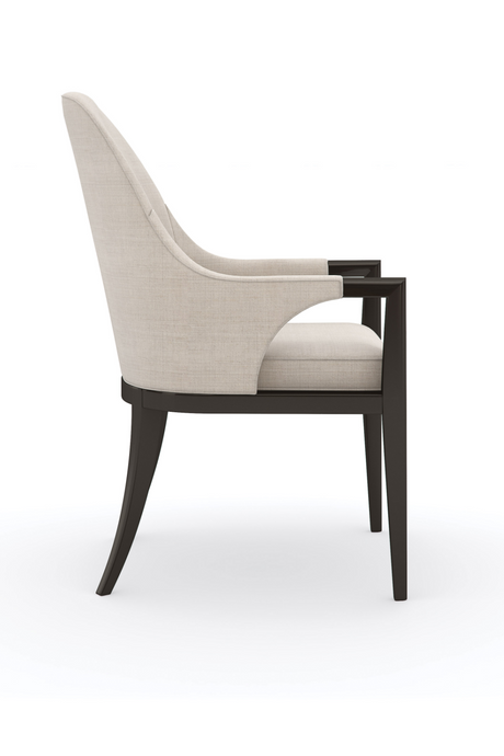   Beige Curved Armchair | Oroa.com