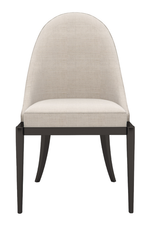   Beige Curved Side Chair | Oroa.com