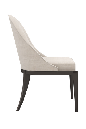   Beige Curved Side Chair | Oroa.com