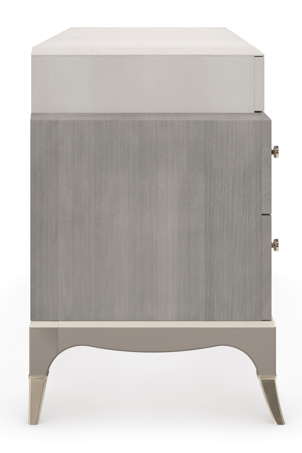  Gray Shagreen Nightstand | Oroa.com