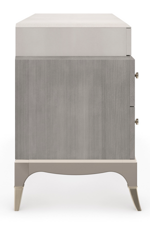   Gray Shagreen Nightstand | Oroa.com
