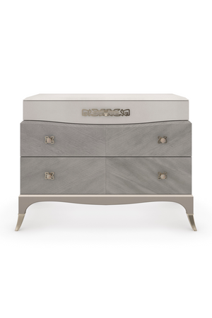  Gray Shagreen Nightstand | Oroa.com