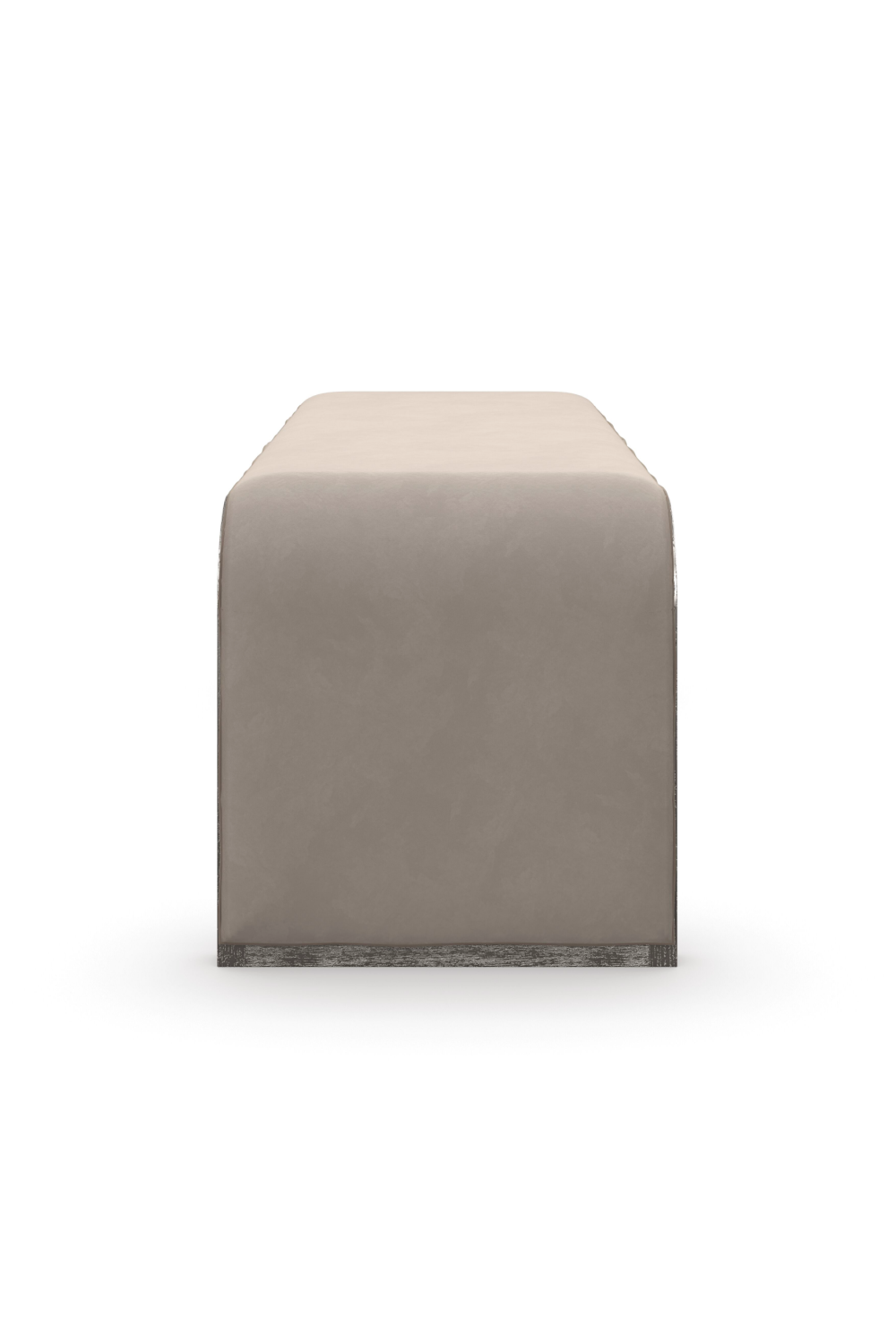   Taupe Velvet Bench | Oroa.com