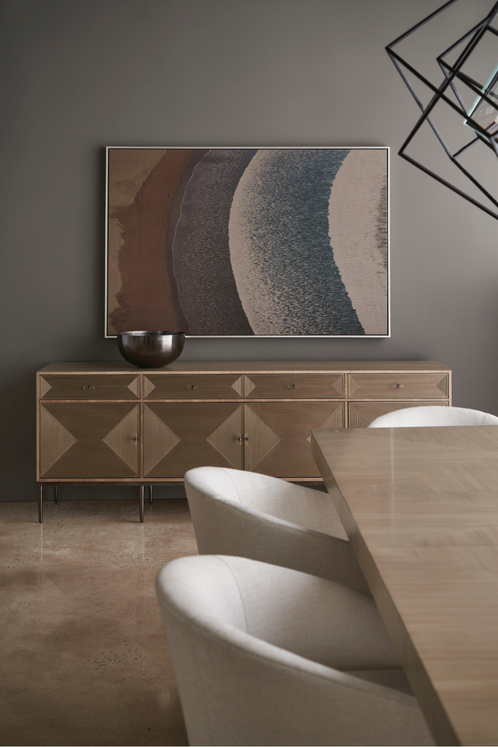   Gray Wooden Extendable Dining Table | Oroa.com