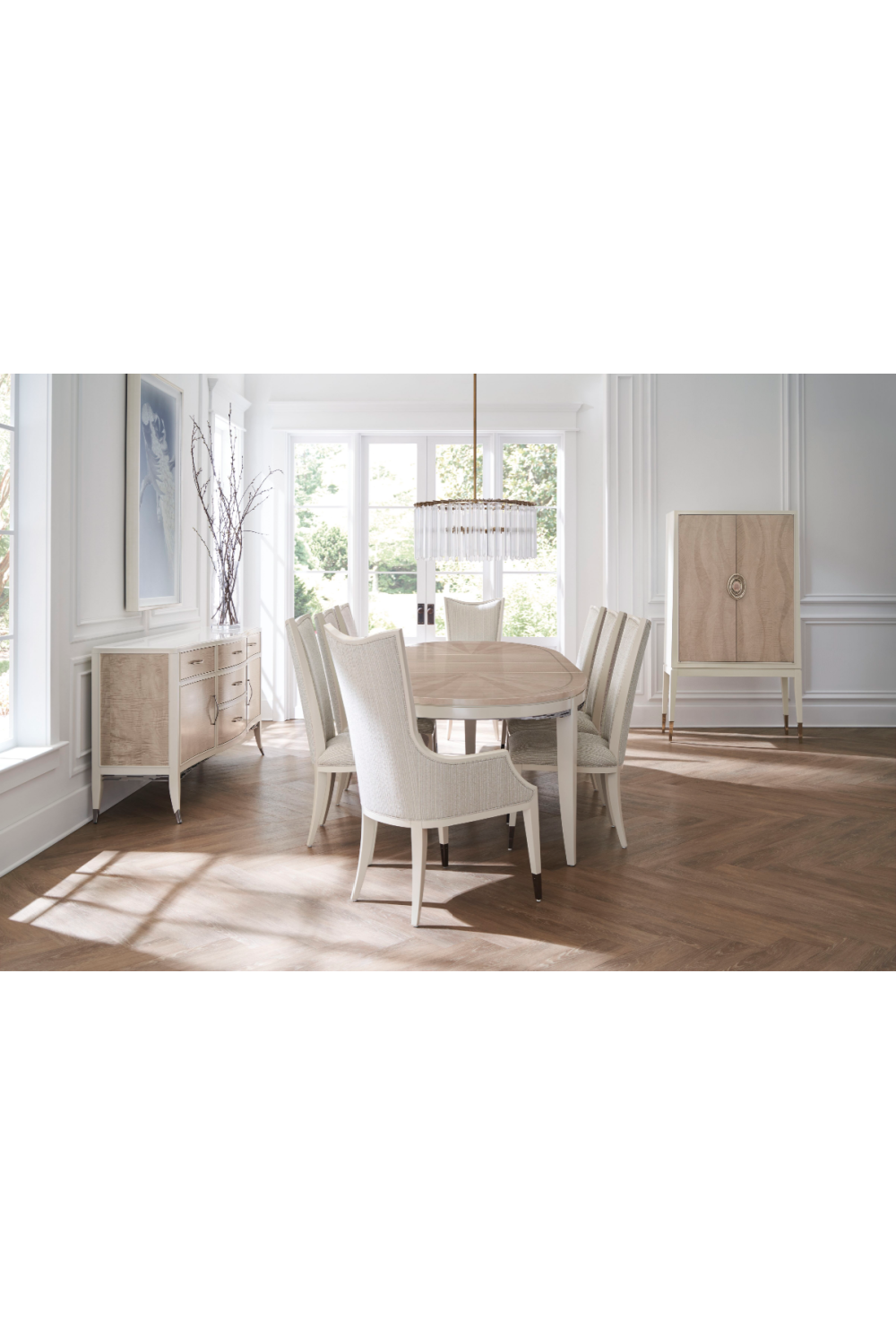   Gray Maple Oval Dining Table | Oroa.com