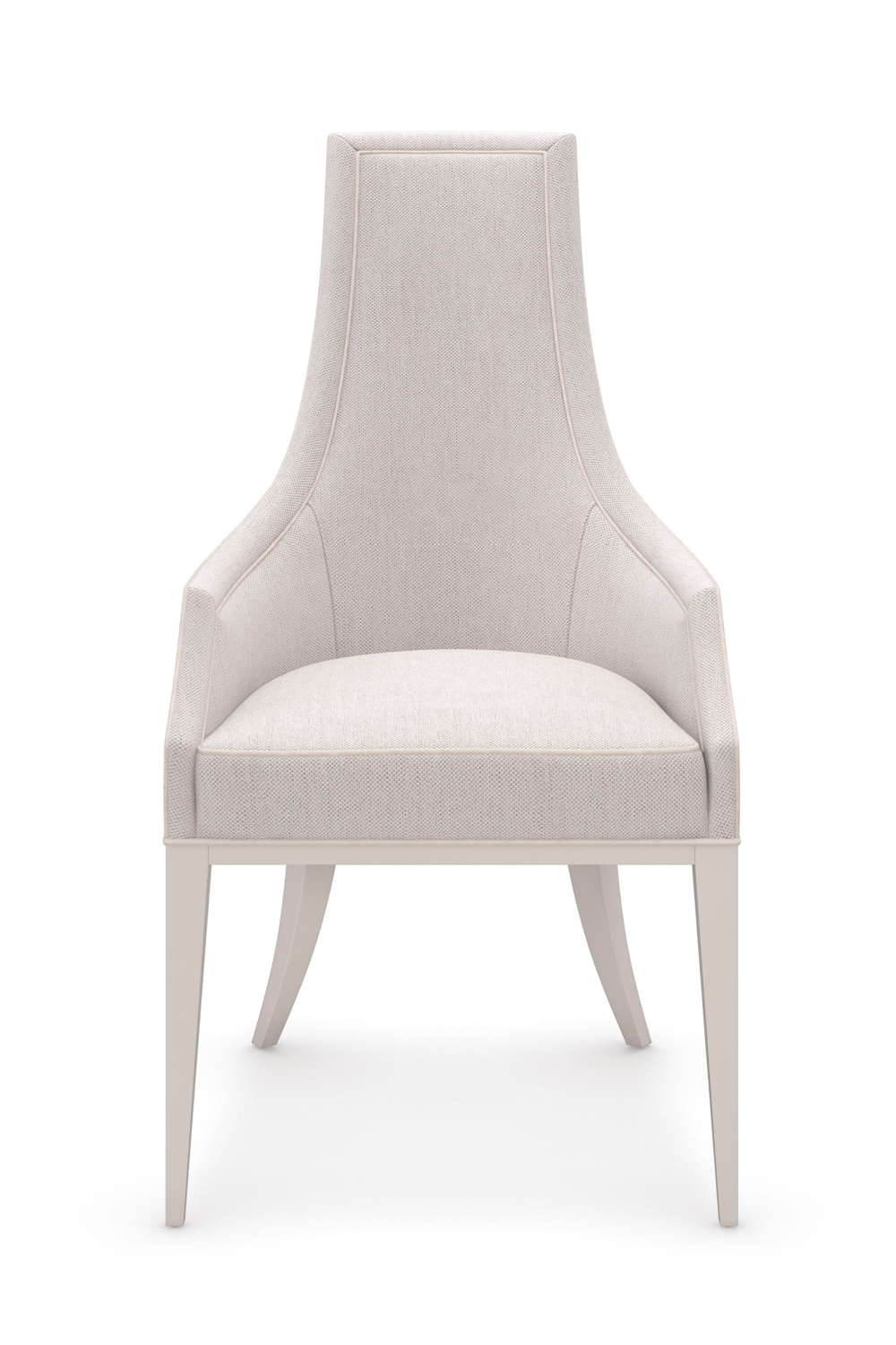   Tapered Back Beige Dining Chair | Oroa.com