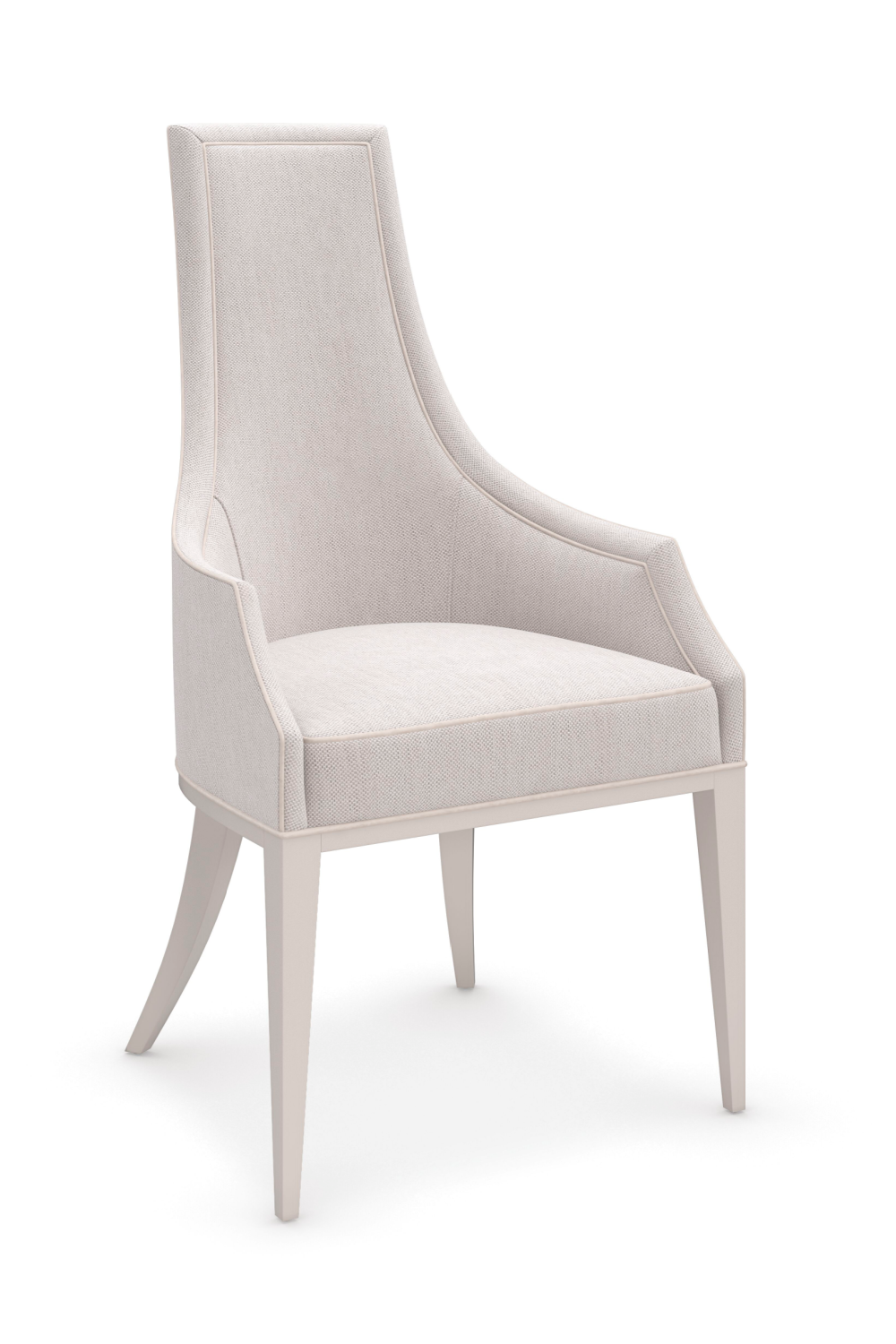   Tapered Back Beige Dining Chair | Oroa.com