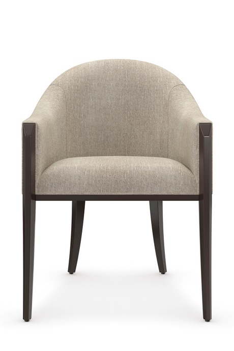   Gray Barrel-Back Dining Chair | Oroa.com