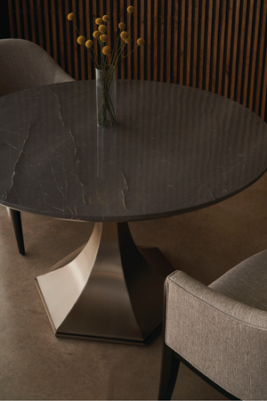   Gray Barrel-Back Dining Chair | Oroa.com