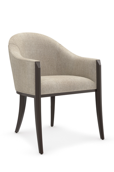   Gray Barrel-Back Dining Chair | Oroa.com