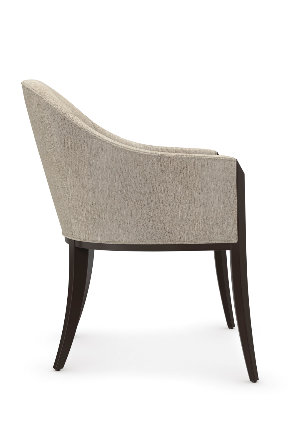   Gray Barrel-Back Dining Chair | Oroa.com