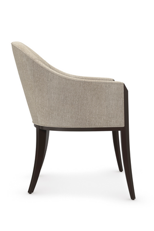  Gray Barrel-Back Dining Chair | Oroa.com