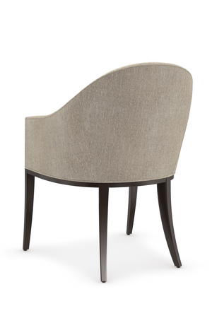   Gray Barrel-Back Dining Chair | Oroa.com