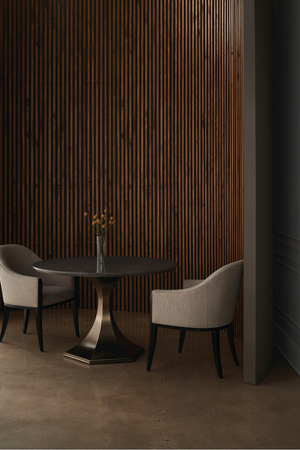   Gray Barrel-Back Dining Chair | Oroa.com