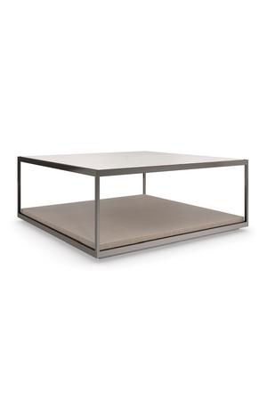   Cream Travertine Cocktail Table | Oroa.com