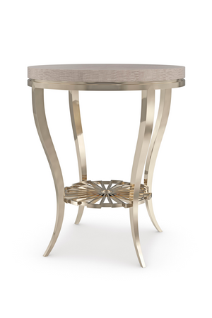   Art Deco Silver Accent Table | Oroa.com