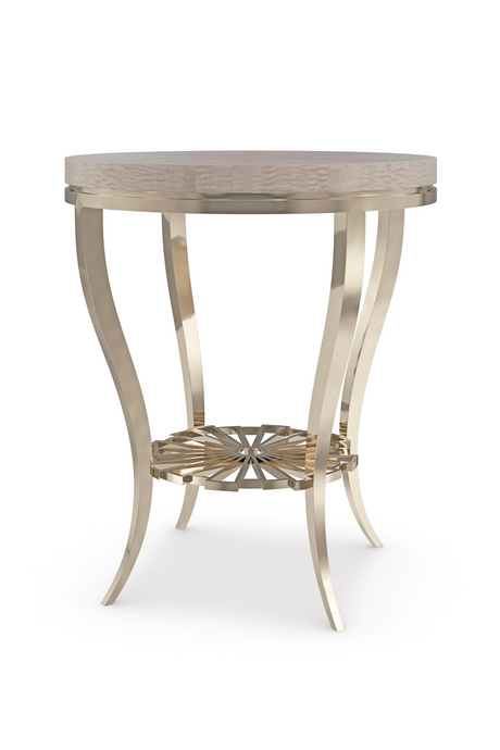   Art Deco Silver Accent Table | Oroa.com