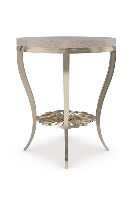   Art Deco Silver Accent Table | Oroa.com