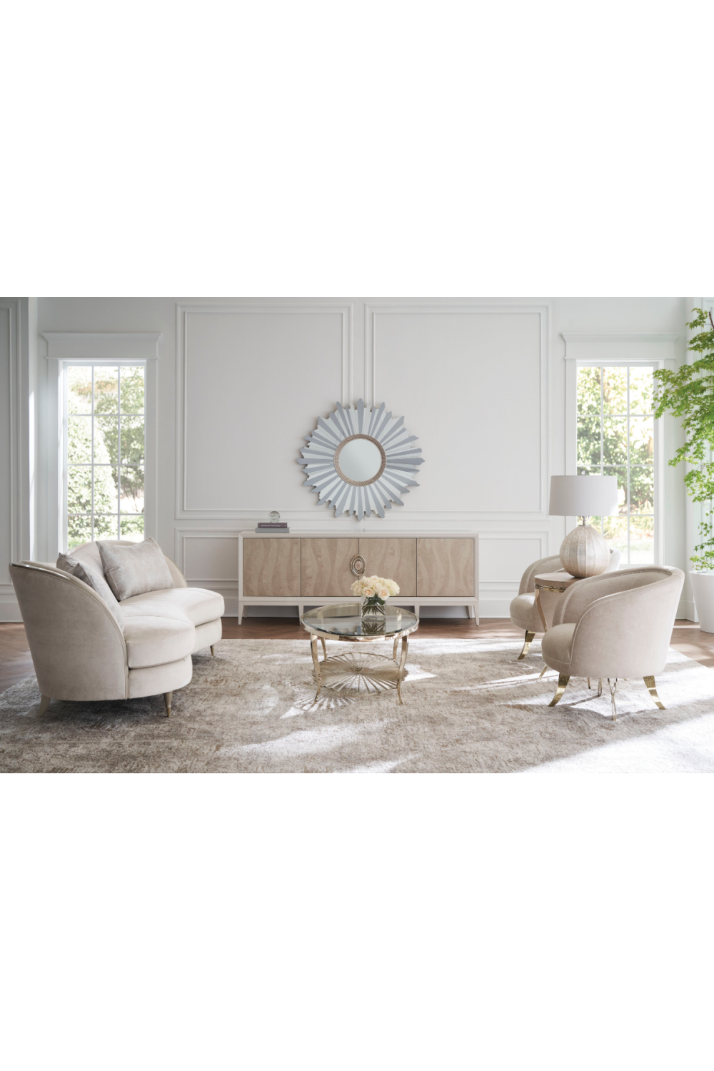   Art Deco Silver Accent Table | Oroa.com
