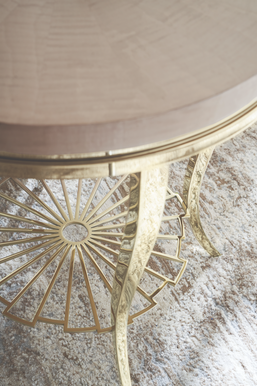   Art Deco Silver Accent Table | Oroa.com