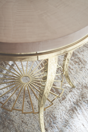   Art Deco Silver Accent Table | Oroa.com