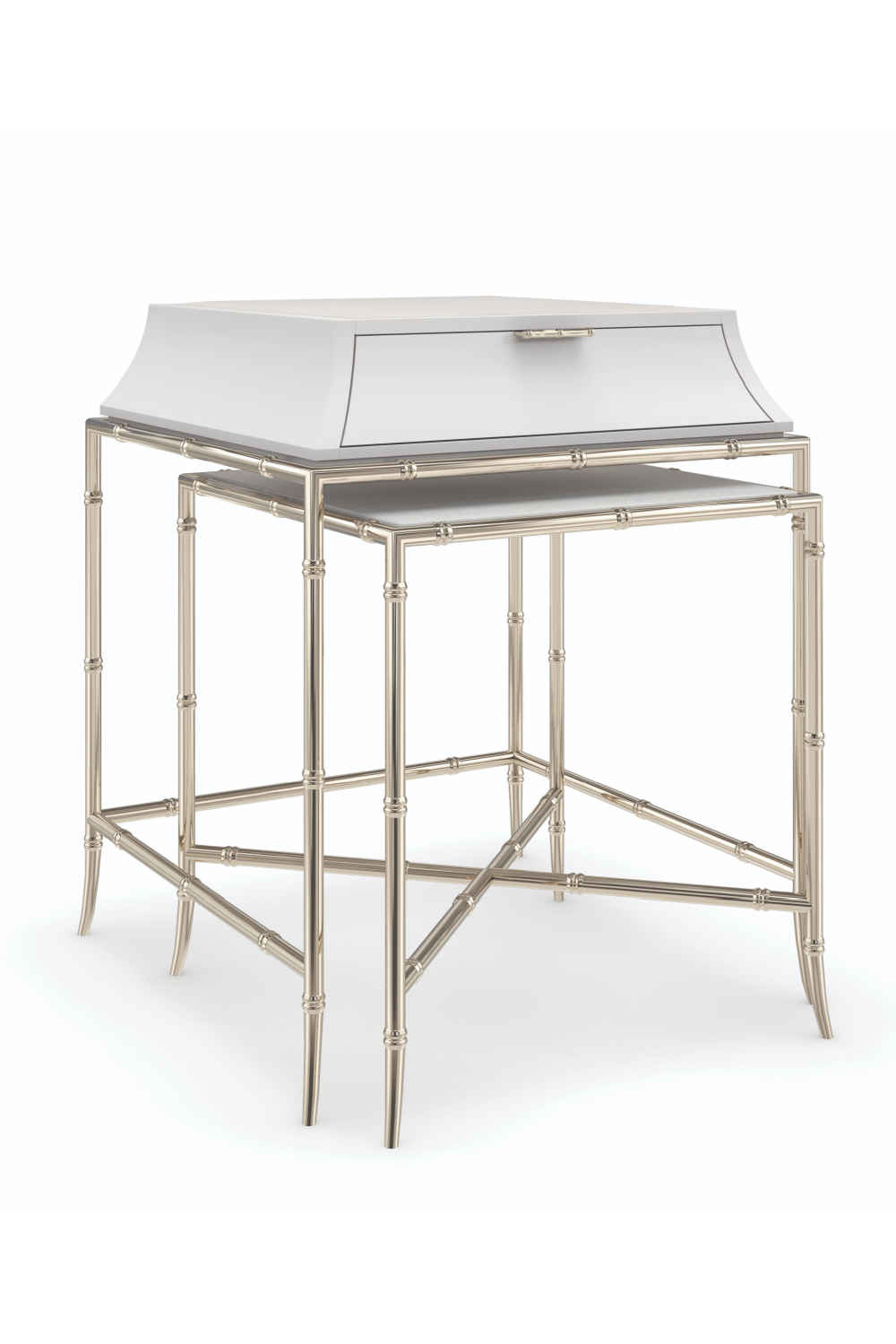   White Marble Nesting Side Table S | Oroa.com